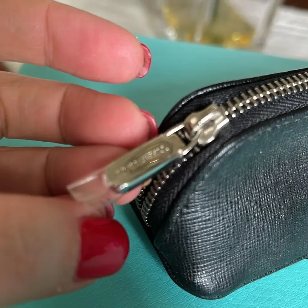 Tiffany & Co Pencil case black and blue NWOT